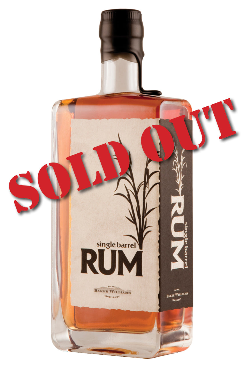 Single Barrel Rum - First Release 50% ABV Sold Out! – Baker Williams ...